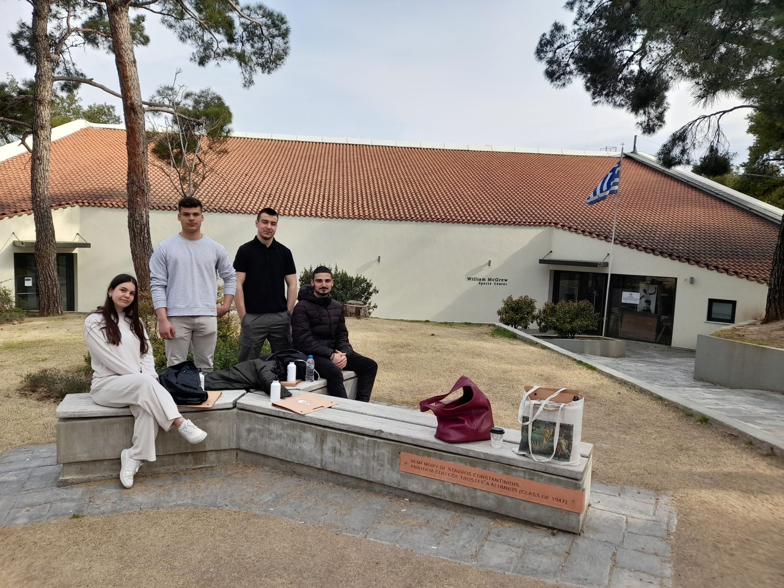 Η αντιπροσωπεία μαθητών στο Κολέγιο Ανατόλια